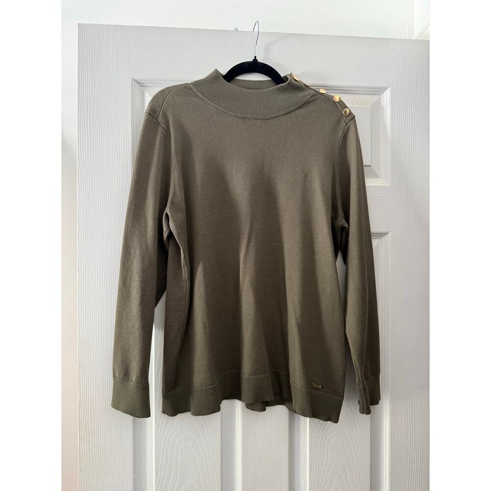 Green Sweater By Calvin Klein Size Large